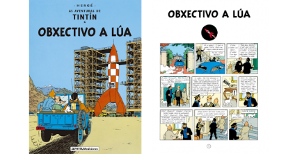Libro Tintn traducido al Gallego Objetivo