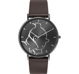 Reloj Moulinsart - marrn -   negro M