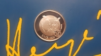 Moneda 75 Aniversario aparicin Tintn
