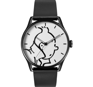 Reloj Moulinsart  Tintn fondo blanco
