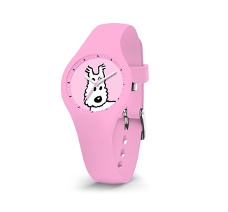 Rellotge Moulinsart - silicona rosa, Milú