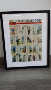 Calendario Journal Tintín 1958