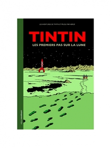 Libro Tintín Les premiers pas sur la lune.