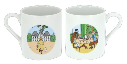 Taza blanca  Castillo Moulinsart