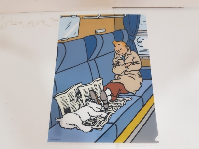 Dossier Tintín durmiendo en tren