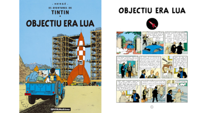 Libro Tintn traducido al Arans Objectiu