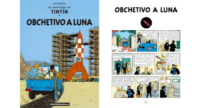 Llibre Tintín traduit al Aragonés Objectiu