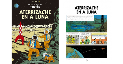 Llibre Tintín traduit al Aragonés Hem caminat
