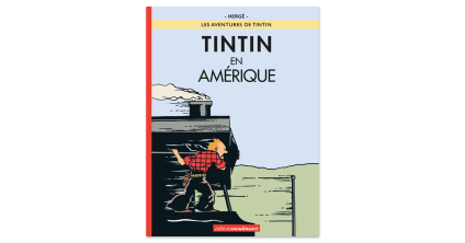 Llibre Tintín a América en b/n colorejat.