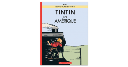 Llibre Tintn a Amrica en b/n colorejat.