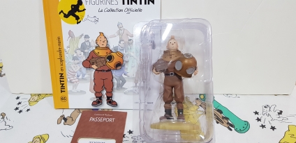 Tintin buzo con escafandra