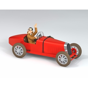 Cotxe 41 Bugati vermell Bobby Smiles Tintín América Cotxe 41 Bugati vermell Bobby Smiles Tintín América