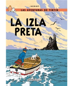 Llibre de Tintín traduït al judeo-espanyol, La Illa Negra. Llibre de Tintín traduït al judeo-espanyol, La Illa Negra.