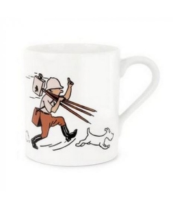 Taza Tint�n en el Congo coloreada