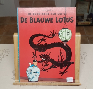 Libro El Loto Azul en holandés