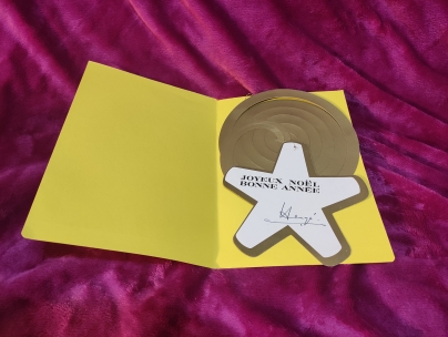 Postal - Felicitació signada Hergé 1972 Postal - Felicitació signada Hergé 1972