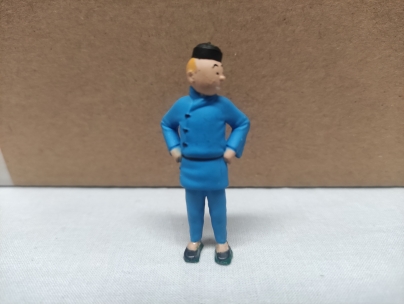 Figurita Tintin Loto Azul 5,5 cms. Figurita Tintin Loto Azul 5,5 cms.