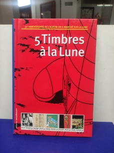 Libro 50 Aniversario de Aterrizaje en la luna (5 sellos)