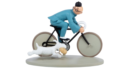 Figura Tintín Loto azul - Bicicleta coloreada Figura Tintín Loto azul - Bicicleta coloreada