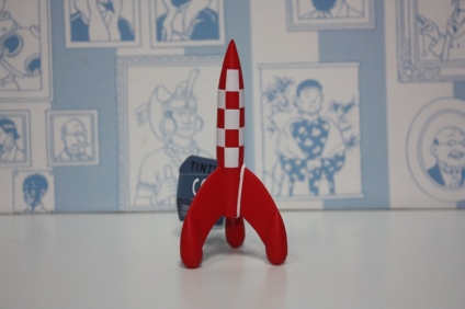 Figurita Cohete de Objetivo la Luna