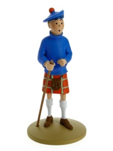 Figura resina Tintin escocès col.lecció francesa
