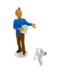 Figura de resina Tintin y Mil 