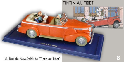 Coche taxi Tintn en el Tibet 1/43