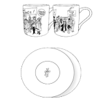 Tasses de caf� amb els seus platets