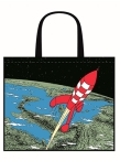 Bolsa cohete despegando de la tierra
