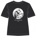 Camiseta negra Tintn a caballo infantil