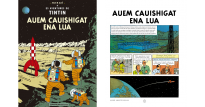 Llibre Tintín traduit al Aranés Hem caminat
