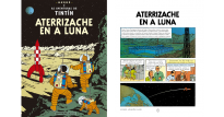 Libro Tintn traducido al Aragons Aterrizaje