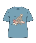 Camiseta Azul Tint�n y Mil� maleta infantil