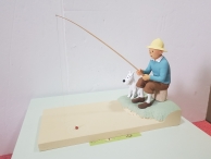 Figura Faribole ' Tintin et Milou a la pêche '