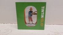 Figura metl.lica Tintn amb paleta de pintures