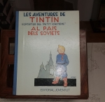 Libro Tintín en el pais Soviets, 1a. edición catalán.