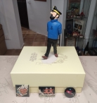 Pack figura Haddock Museo  Imaginario + 3 magnets luna