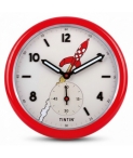 Reloj pared esfera acero rojo Cohete Lunar