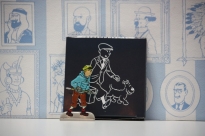 Figurita metlica de Tintin en el Tibet, 6 cms altura