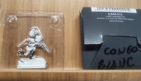 Figureta met�l.lica plana Tintin Congo blanc i negre