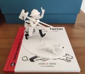 Figura de Tint�n en el Congo (blanca y negra)