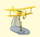 Avión Biplano amarillo -  Tintín en el Congo