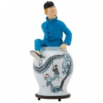 Tintin saliendo del Jarrón chino 