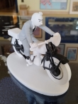 Figura de resina Tintin en moto