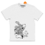 Camiseta Tintin y Milú blanca adulto Camiseta Tintin y Milú blanca adulto
