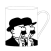 Taza blanca Hernández y Fernández Taza blanca Hernández y Fernández