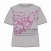 Camiseta gris, silueta granate Tintín. Camiseta gris, silueta granate Tintín.
