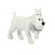 Figura PVC Milú mensaje Figura PVC Milú mensaje