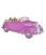 Cotxe Cabriolet rosa del Ceptre d'Ottokar.