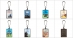 Clauers metàlics esmaltats de 7 portades Clauers metàlics esmaltats de 7 portades
